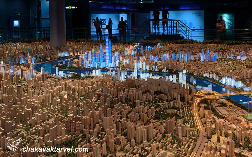 مرکز نمایشگاه های شانگهای ماکت شهر شانگ های چین