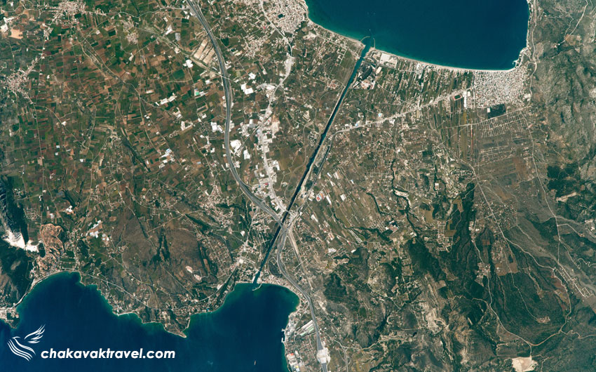 بررسی نحوه تردد از روی کانال و در داخل کانال کورنیس عکس هوایی ناسا از کانال کورنیس