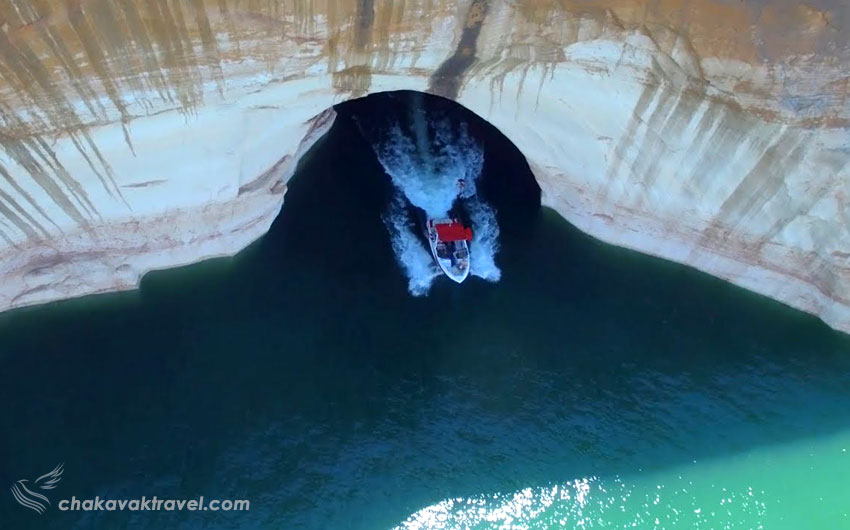 غار سورفین دریاچه پاول آریزونا یوتا Cave Surfin Lake Powell Arizona Utah