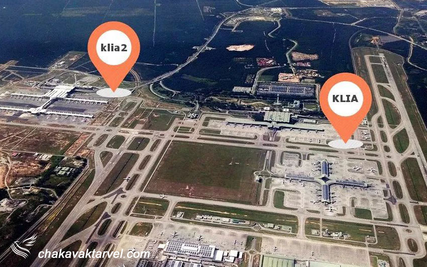 ترمینال 1 و 2 فرودگاه بین المللی کوالامپور مالزی Kuala Lumpur International Airport پایانه های فرودگاه KLIA