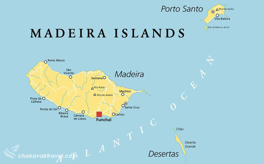 کشف و نقشه Madeira Islands مجمع الجزایر مادیرا 