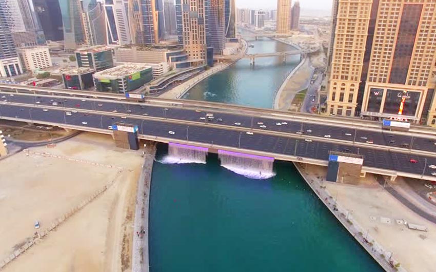 بزرگراه شیخ زاید کانال آبی دبی Dubai Canalکانال آبی دبی Dubai Canal